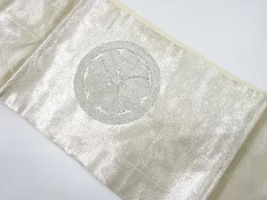 家紋模様刺繍名古屋帯